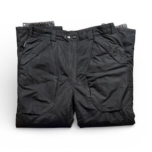 Snozu Men's Snow Ski Pants Size Large Black 37 x 31.5 Snowboarding - 1491